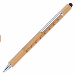 Długopis bambusowy wielofunkcyjny 6w1 COIMBRA kolor beżowy