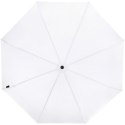 Składany wiatroodporny parasol 51 cm z PET z recyklingu Birgit biały (10914501)
