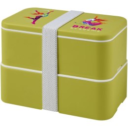 MIYO dwupoziomowe pudełko na lunch limonka, limonka, biały (21047063)