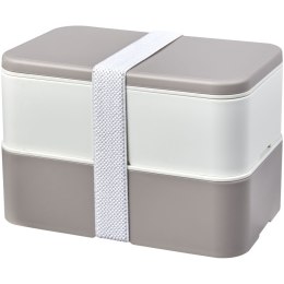 MIYO Renew dwuczęściowy lunchbox szary kamienny, kość słoniowa, biały (21018291)
