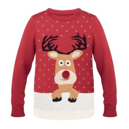 Sweter świąteczny L/XL czerwony (CX1522-05)