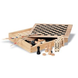 4 gry w drewnianym op drewna (KC2941-40)