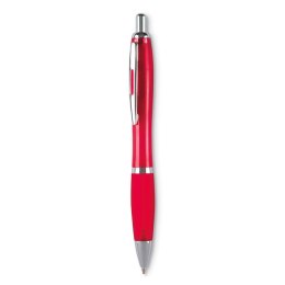 Długopis Rio kolor przezroczysty czerwony (MO3314-25)