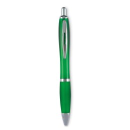 Długopis Rio kolor przezroczysty zielony (MO3314-24)