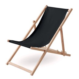 Drewniane krzesło plażowe czarny (MO6503-03)