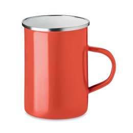 Metalowy emaliowany kubek czerwony (MO6775-05)