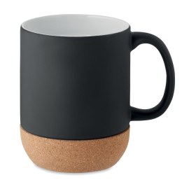 Ceramiczny kubek z korkiem czarny (MO6839-03)