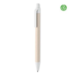 Długopis z kartonu po mleku biały (MO6822-06)