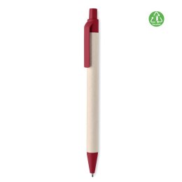 Długopis z kartonu po mleku czerwony (MO6822-05)