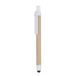 Dotykowy długopis z recyklingu biały (MO8089-06)