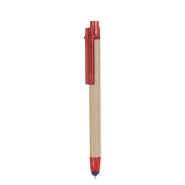 Dotykowy długopis z recyklingu czerwony (MO8089-05)