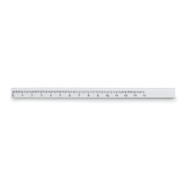 Ołówek stolarski z linijką biały (MO8686-06)