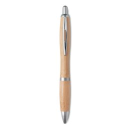 Długopis z bambusa srebrny mat (MO9485-16)