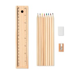 Zestaw kredek i ołówków drewna (MO9836-40)