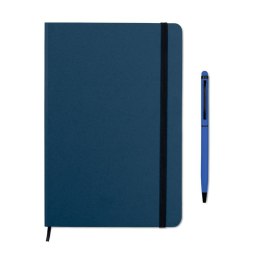 Zestaw notes z długopisem niebieski (MO9348-04)
