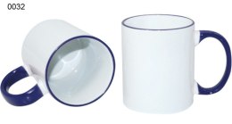 Ceramic design 0032 - biały/ciemny niebieski