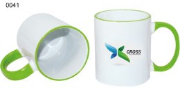 Ceramic design 0041 - biały/jasny zielony