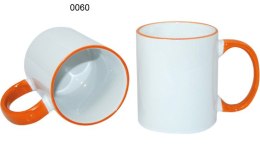 Ceramic design 0060 - biały/pomarańczowy