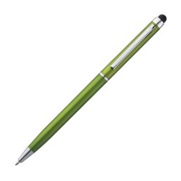Długopis plastikowy do ekranów dotykowych kolor Jasnozielony