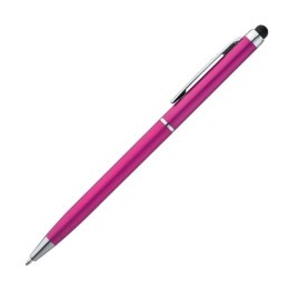 Długopis plastikowy do ekranów dotykowych kolor Różowy