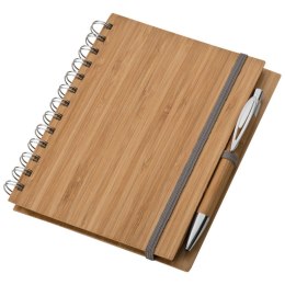 Notatnik A5 z bambusową okładką kolor Brązowy