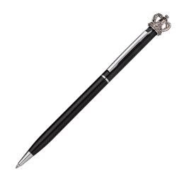 Długopis metalowy z koroną kolor Czarny