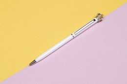 Długopis metalowy z koroną kolor Pomarańczowy
