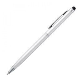 Długopis plastikowy do ekranów dotykowych kolor Biały