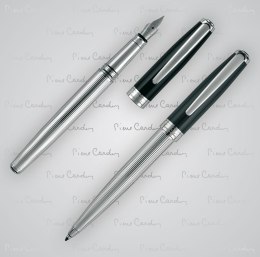 Zestaw piśmienniczy długopis i pióro wieczne CHRISTOPHE Pierre Cardin kolor Szary