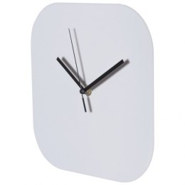 Zegar ścienny plastikowy BEL AIR kolor biały