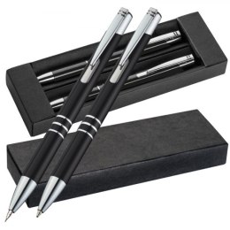 Zestaw piśmienny długopis i ołówek automatyczny CLAREMONT kolor czarny