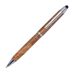 Długopis drewniany touch pen ERFURT kolor beżowy