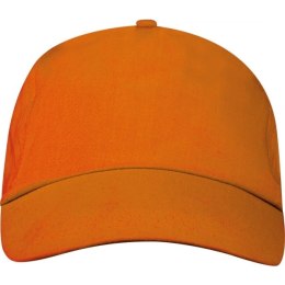 Czapka z daszkiem 5 paneli SANTA FE kolor pomarańczowy