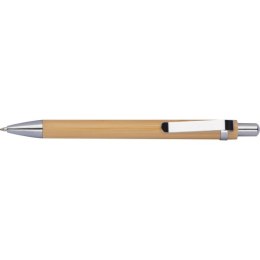 Wieczny długopis bambusowy HELSINGBORG kolor beżowy