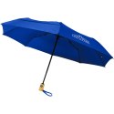 Składany, automatycznie otwierany/zamykany parasol Bo 21" wykonany z plastiku PET z recyklingu błękit królewski (10914353)