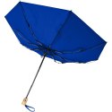 Składany, automatycznie otwierany/zamykany parasol Bo 21" wykonany z plastiku PET z recyklingu błękit królewski (10914353)