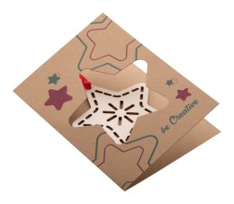 TreeCard Eco karta/kartka świąteczna - gwiazda