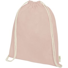 Orissa plecak ściągany sznurkiem z bawełny organicznej z certyfikatem GOTS o gramaturze 100 g/m² pale blush pink (12049040)