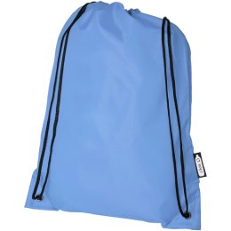 Plecak Oriole ze sznurkiem ściągającym z recyklowanego plastiku PET jasnoniebieski (12046150)