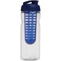 Bidon H2O Base® z wieczkiem na zacisk o pojemności 650 ml zmożliwością przyrządzania wody smakowej przezroczysty, niebieski (210