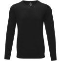 Merrit - męski sweter z okrągłym dekoltem czarny (38227995)