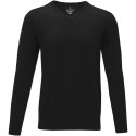 Stanton - męski sweter w serek czarny (38225993)