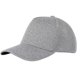 Manu 5-panelowa elastyczna czapka z daszkiem szary melanż (38682800)