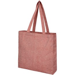 Pheebs poszerzana torba na zakupy z bawełny z recyclingu o gramaturze 210 g/m2 czerwony melanż (12053791)