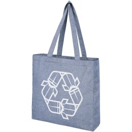Pheebs poszerzana torba na zakupy z bawełny z recyclingu o gramaturze 210 g/m2 niebieski melanż (12053750)