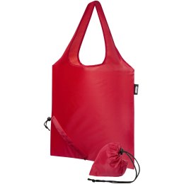 Sabia składana torba z długimi uchwytami z tworzywa RPET czerwony (12054121)