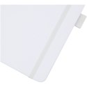 Notatnik w formacie A5 z papieru z recyklingu z okładką z plastiku z recyklingu Honua biały (10776301)