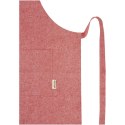 Pheebs Fartuch z bawełny z recyklingu o gramaturze 200 g/m² czerwony melanż (11313820)