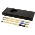 Kerf 3-częściowy zestaw bambusowych długopisów czarny, piasek pustyni (10777990)