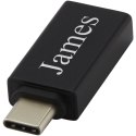 Aluminiowa przejściówka z USB-C na USB-A 3.0 ADAPT czarny (12421090)